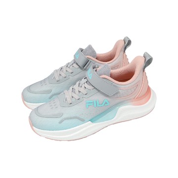 慢跑鞋 J411A 大童 女鞋 藍 粉紅 魔鬼氈 運動鞋 3J411A453