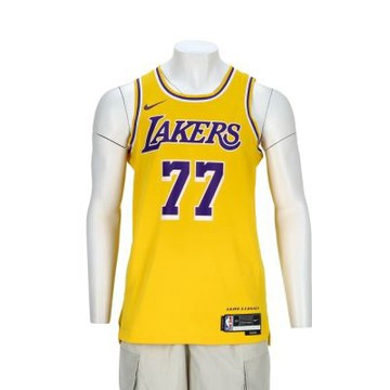Nike LAL MNK DF Swgmn JSY ICN 22 男款 黃色 杉磯湖人隊 球衣背心 DN2009-741