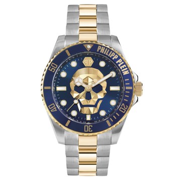 【PHILIPP PLEIN】THE $KULL Diver  骷髏潛水錶 藍 PWOAA0722A_44mm