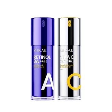 MIRAE PRO+超級3A煥膚緊緻精華+PRO+超級2C美白淡斑精華 組合