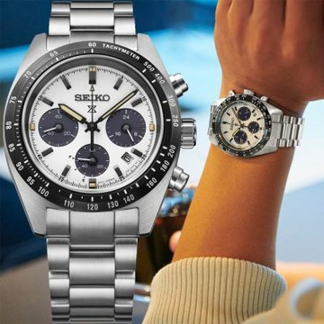 SEIKO 精工 Prospex SPEEDTIMER 太陽能計時熊貓錶 暑期質感選物 送禮首選(SSC961P1/V192-00A0S)_SK045
