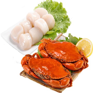 【華得水產】爆蛋紅蟳150gx2隻+干貝200gx1包（3件組）