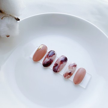 牛奶糖咖啡 指甲貼片/凝膠指甲/訂製美甲貼片 NA 19