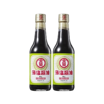 《金蘭》薄鹽醬油500ml 非基改*2入組