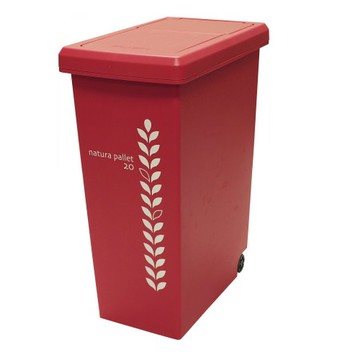 【this-this】滑蓋式垃圾桶 20L-紅色