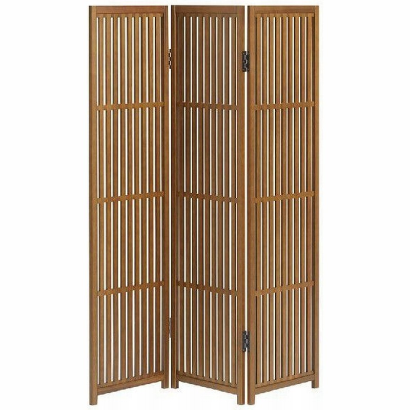衝立 和風 パーテーション 木製 屏風 おしゃれ 格子 間仕切り 無垢 今ダケ送料無料
