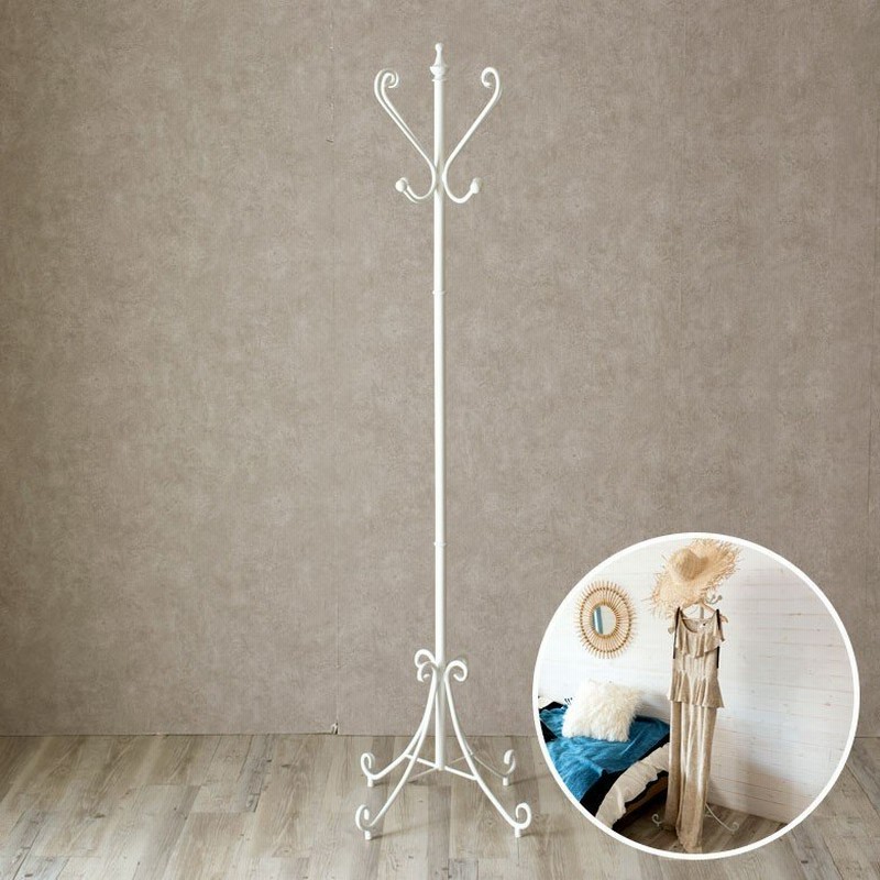 ポールハンガー ハンガーラック コートハンガー スチール製 クラシック風 175cm ポールハンガー ハンガーフック 玄関収納 アンティーク調 おしゃれ 姫系 通販 Lineポイント最大0 5 Get Lineショッピング