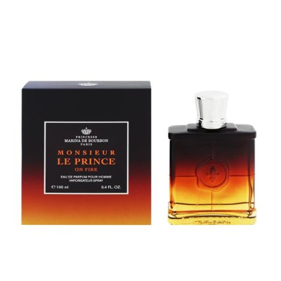 マリナ・ド・ブルボン マリナ ド ブルボン ムッシュ ル プリンス オン ファイア EDP・SP 100ml 香水 フレグランス MONSIEUR LE PRINCE ON FIRE POUR HOMME 未使用