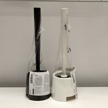 心隔日💥新款廁所用刷刷盒刷座馬桶刷廁所刷塑料刷子長柄刷白黑色帶底座