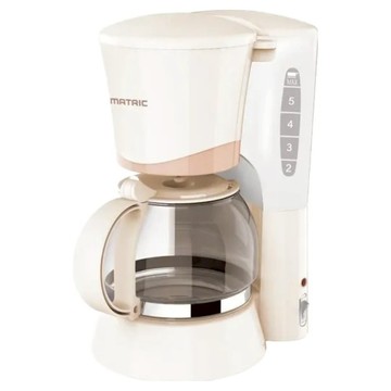 MATRIC 松木家電 6人份美式咖啡機 MG-CM0611 可清洗濾網 透明水箱視窗 自動保溫 防滴漏裝置 600ml耐熱玻璃壺  白色