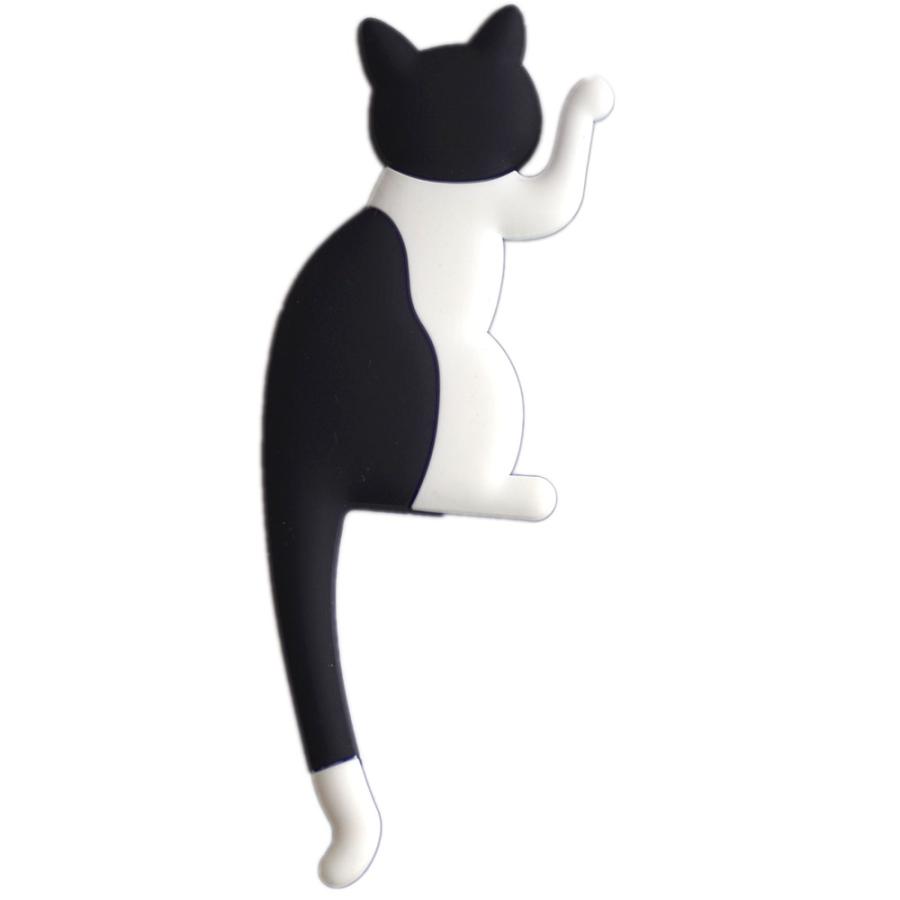 マグネットフック　Cat tail　フック （ ネコ 猫 ねこ 鍵フック 小物フック キーフック 三毛猫 グッズ 冷蔵庫フック 磁石 マグネット コンパクト収納 ）