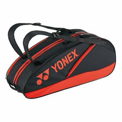 yonex ヨネックス テニス ラケットバッグ6 ブラックxレッド | LINE