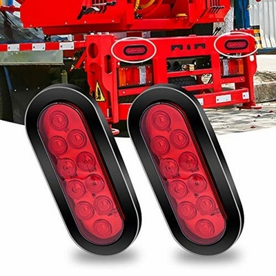 Aoling テールライト トラック 楕円形 ハイマウントストップランプ 24v 10led 汎用 防水 赤 ボートトレーラーのテールランプ 通販 Lineポイント最大get Lineショッピング