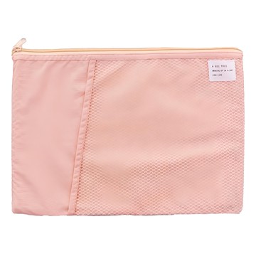 E.City 多功能文件衣物收納袋 防水尼龍 尺寸33x23cm (折疊) 33x46cm (展開)  粉色  1個
