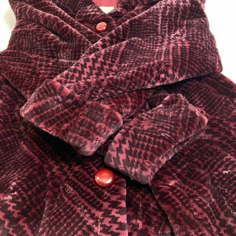 KIMIJIMA PARIS TOKYO キミジマ ミディアムコート ファーコート ワイン  