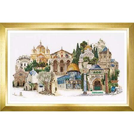 Thea Gouverneur 533A Jerusalem on 18 Count Aida, Counted Cross Stitch Kit, 31.1-Inch-by-13.8-Inch by Thea Gouverneur（並行輸入品）