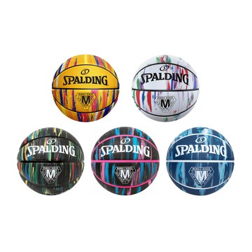 SPALDING 籃球 大理石系列 斯伯丁籃球 7號籃球 7號球 室內外用球 橡膠 深溝 耐磨 黃 白 黑 紫 粉 藍