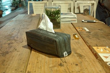 環保單車內胎衛生紙盒