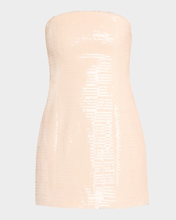 Elsie Strapless Sequin Mini Dress