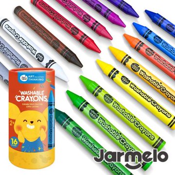 【JarMelo 原創美玩】可水洗蠟筆(16色) JA93955