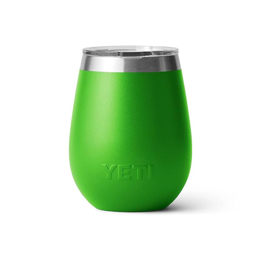 YETI RAMBLER 10 OZ WINE TUMBLER, VACUUM INSULATED, STAINLESS STEEL WITH MAGSLIDER LID, CANOPY GREEN