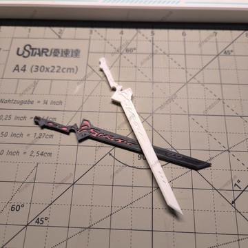 【台灣出貨】3D打印 機娘武器 高達武器 機娘配件 明日方舟 阿米婭 影霄劍1/12機娘高達可用 武裝配件包 單手劍