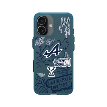 iPhone 17 Clear (相機按鈕) 夜幕藍 - Alpine - Graffiti