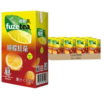 【福利品商品】[箱裝]FUZE TEA 飛想茶 檸檬紅茶 300ml 24入