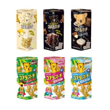 【蝦皮直營】LOTTE樂天 小熊餅家庭號195g 巧克力/草莓/牛奶/濃黑巧克力/香濃煉乳/香草可可