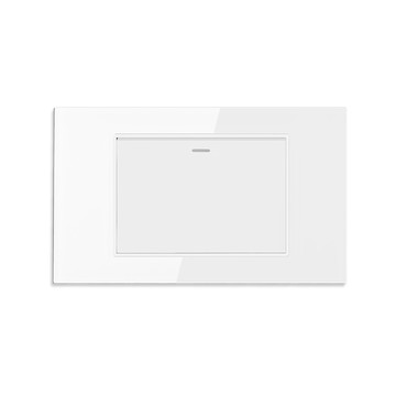 EZ CHARGER 單開-LED冷光開關面板(磁吸式鋼化玻璃面板)