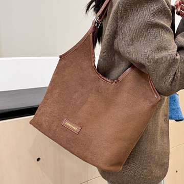 【Darling】大容量復古磨砂腋下包包女2025秋冬休閒通勤腋下包女單肩托特包女