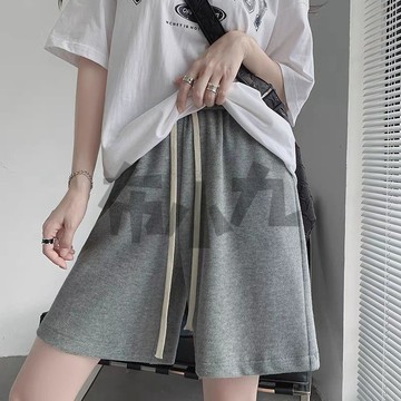 【佈小九】短褲女夏季薄款2025新款高腰寬鬆直筒顯瘦休閒運動闊腿五分