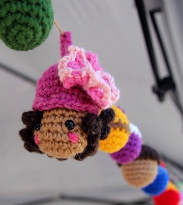 露營毛線球 布置道具 露營球 大花小黑妞