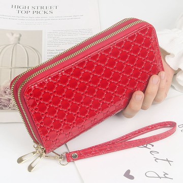 Bag House👜 雙拉手拿錢包新款女士多卡位錢包長款時尚大容量雙層錢夾女手機包
