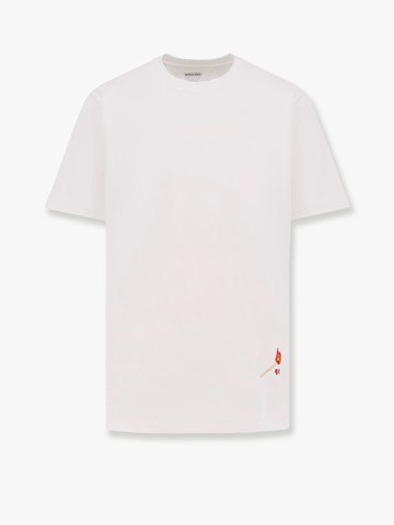 Pima cotton jersey t-shirt with match embroidery - BOTTEGA VENETA - gender_Man