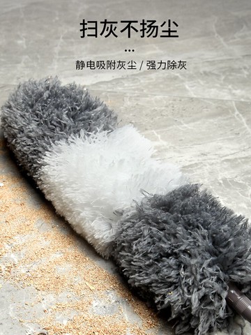 雞毛禪子除塵撣子家用可伸縮天花板蜘蛛網清潔掃灰神器大掃除工具