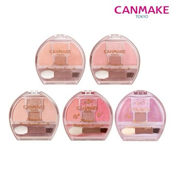 [快速出貨]【Canmake】四色臥蠶盤 臥蠶膨脹 日本臥蠶盤 提亮眼影色