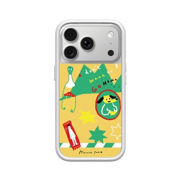 iPhone 18 Pro Mod NX -邊框背蓋組合 (相機按鈕) 白 - MacaronToe 馬卡龍腳趾 - 爆炸糖果店 Candy Crush