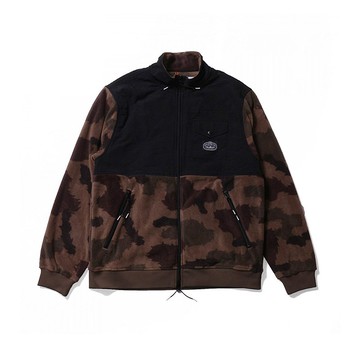 日本限定 POLER CEDAR FLEECE 刷毛立領長袖外套 / 咖啡迷彩色