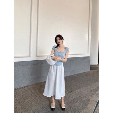 famous純棉薄款設計感小眾半身裙