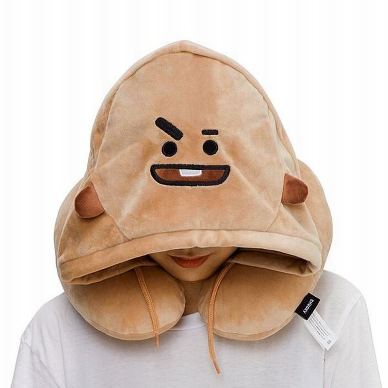 BT21 ネックピロー_TATA フード付きネックピロー | タオル製品を
