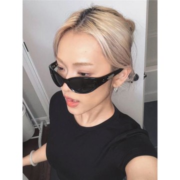 Jennie聯名款DONUT發箍墨鏡GM男女UV400騎行高級感太陽鏡可換配飾