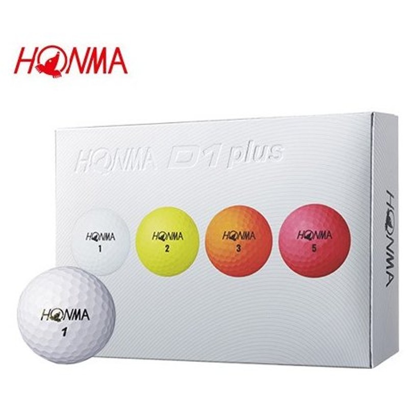 本間ゴルフ Honma D1plus アイオノマーカバー 3ピース ゴルフボール 19年モデル ダース単位 1ダース 日本正規品 通販 Lineポイント最大get Lineショッピング