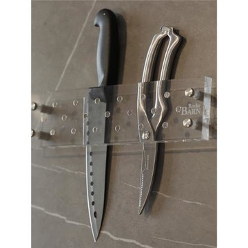 磁鐵透明亞克力刀架廚房置物架家用放菜刀具防霉壁掛式刀座收納架