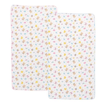 日本製 Rainbow Bear 彩虹熊魅力紗布浴巾(可當嬰兒被)＊夏日微風＊｜夏日微風↘限時下殺