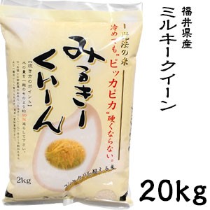 米 日本米 令和4年度産 福井県産 ミルキークイーン 20kg