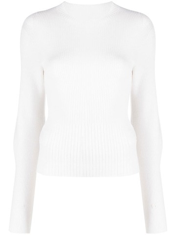 Low Classic - ribbed-knit wool jumper - women - Wool - M - White