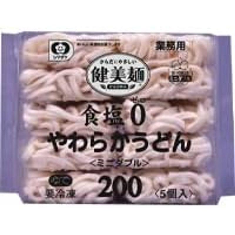 シマダヤ 食塩ゼロやわらかうどん(ミニダブル) 200G 5食入 冷凍 5セット