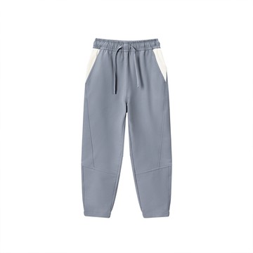 GIORDANO 童裝馬卡龍拼色長褲 - 65 信風藍