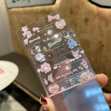 全透明高清強化玻璃膜適用於iPhone 4 5 6 7 8 SE 有圖案iPhone7Plus半屏彩色卡通膜